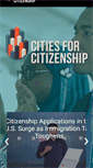Mobile Screenshot of citiesforcitizenship.com