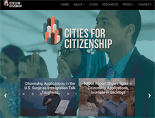 Tablet Screenshot of citiesforcitizenship.com